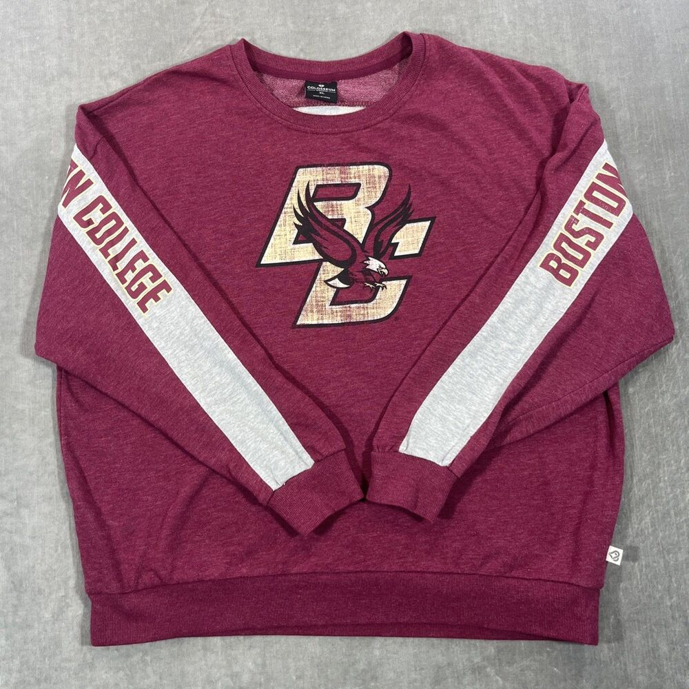 Boston College‎ Eagles Womens XL Red Colosseum Crewneck Sweatshirt